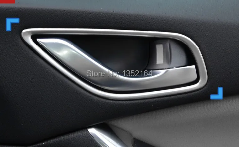 Авто интерьер дверные ручки отделка наклейка для Mazda CX-5 2013, авто аксессуары, 4 шт./компл