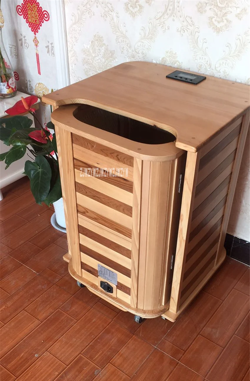 hzf-0012 Household Sauna Steaming Room Home Solid Wood Sauna Room Far Infrared Sauna Box Steamer Dry Sauna Room 110V/220V 690W