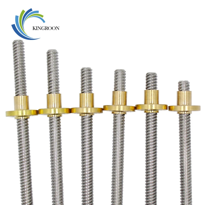 High-Precision 8mm Trapezoidal Lead Screw with Copper Nut