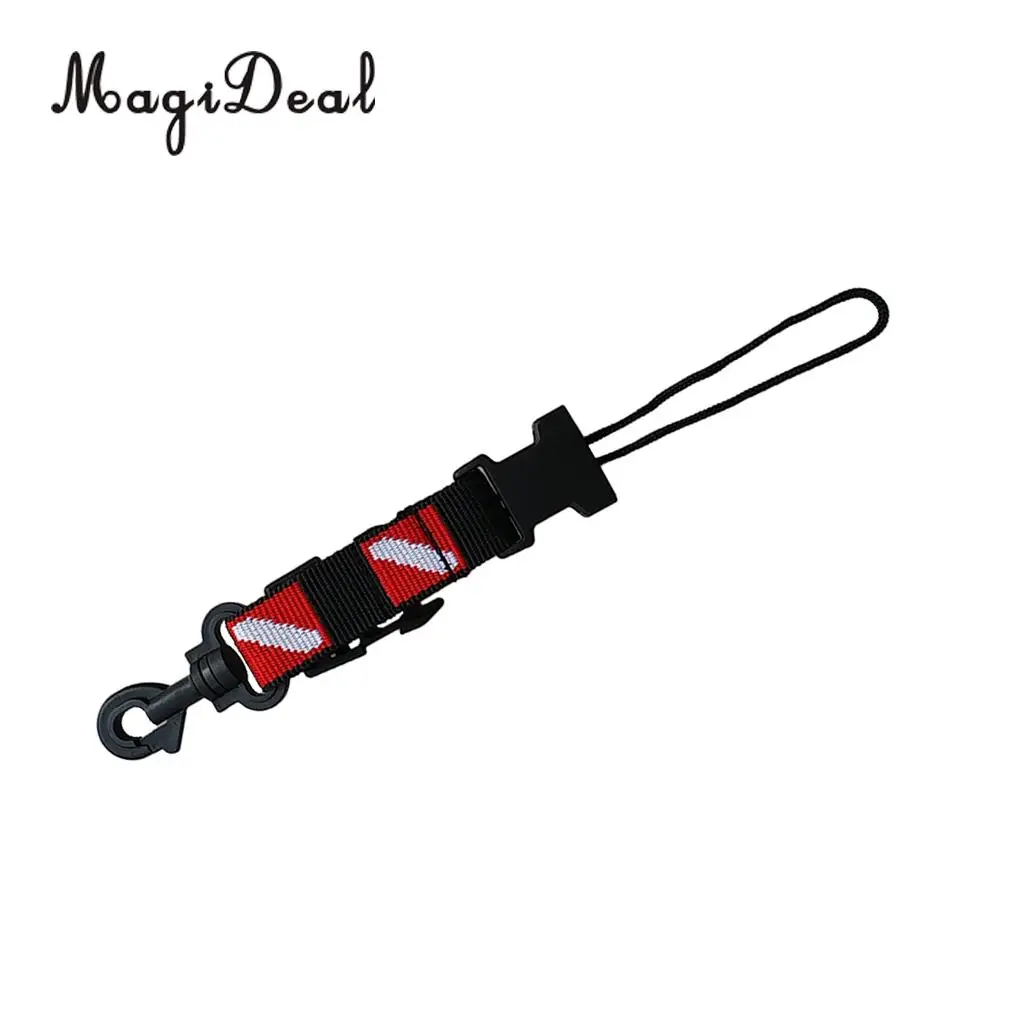 MagiDeal Scuba Diving Diver Swimming Fin Mask Camera Torch Holder Lanyard Webbing Strap Belt Clip - Durable & Compact