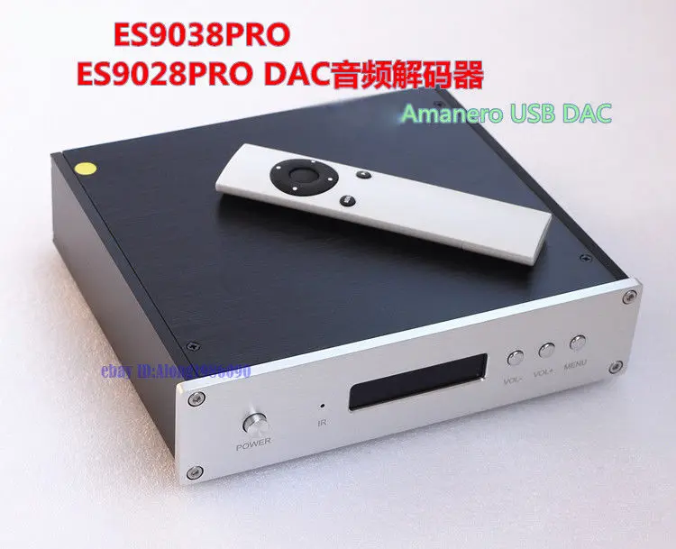 Готовая ES9038PRO ЦАП DSD/XLR выход+ пульт+ Amanero USB карта