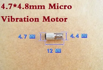 

100pcs/lot 4.7*4.8mm Ultra Micro Vibration Motor Rotor Motor DC Massager Motor 1.5-3V Electric Motor