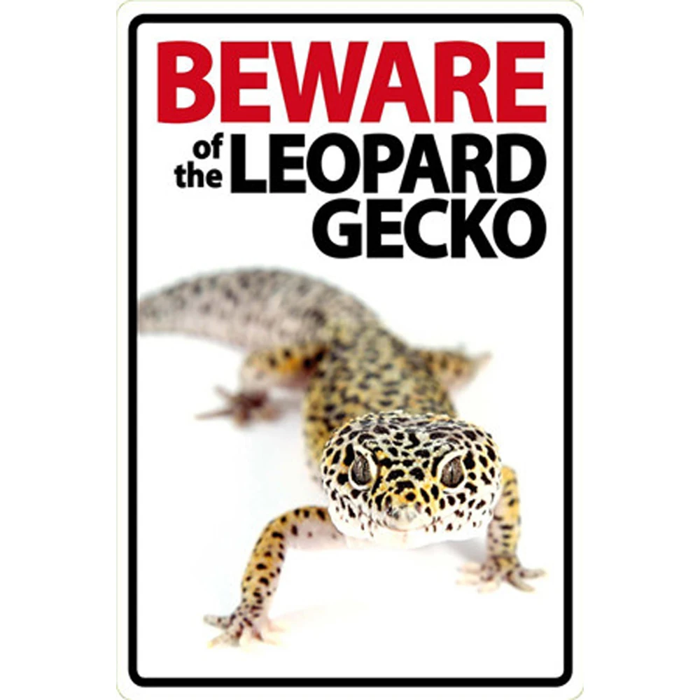 

Leopard Gecko Vintage Metal Tin Signs Home Bar Club Pub Metal House Decorative Metal Plates Wall Stickers Poster