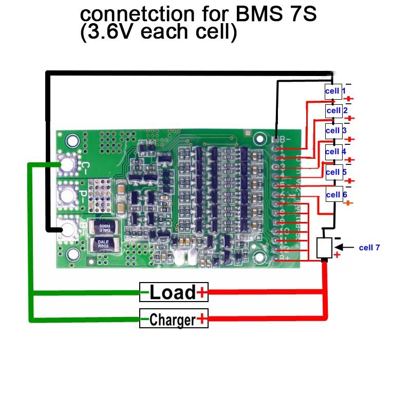 BMS 6S 7S 8S 9S 10S 11S 12S 13S 3,6 V 4,2 V 25A Регулируемый BMS литий-ионный аккумулятор 18650 система защиты платы модуль PCB PCM