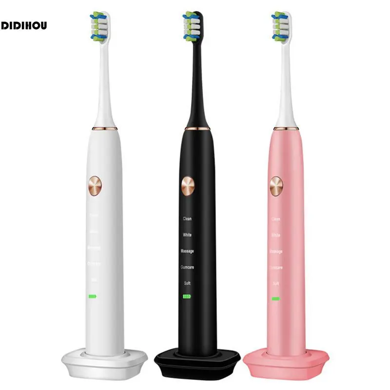 

DIDIHOU Oral care Electric Toothbrush Dentist Tools 5 Deep Cleaning Modes Rechargeable Teeth Brush For Adults With Smart Timer