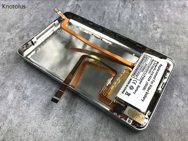 iPod Classic 6th 160gb Back cover+headphone jack+battery assymbly