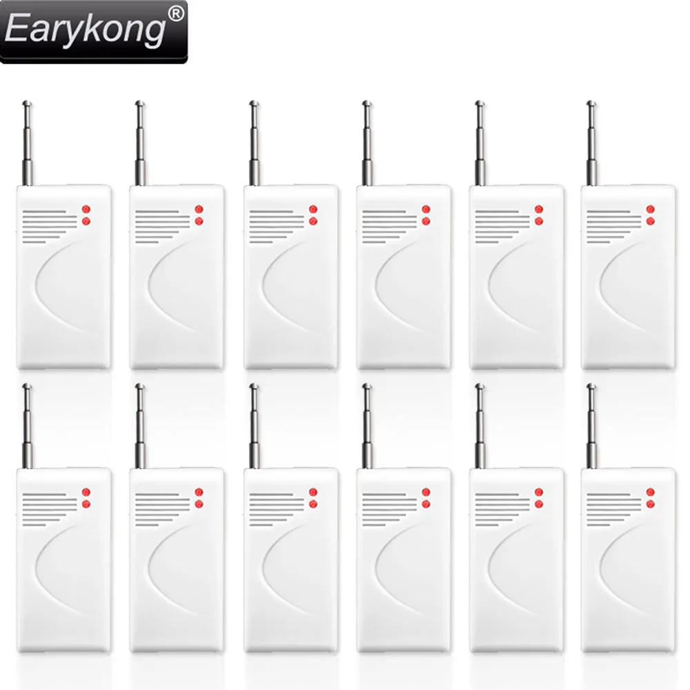 

433MHz Wireless Vibration Detector For Wifi GSM Home Burglar Alarm System Long Distance Sensor Alarm 12 piece include No Battery