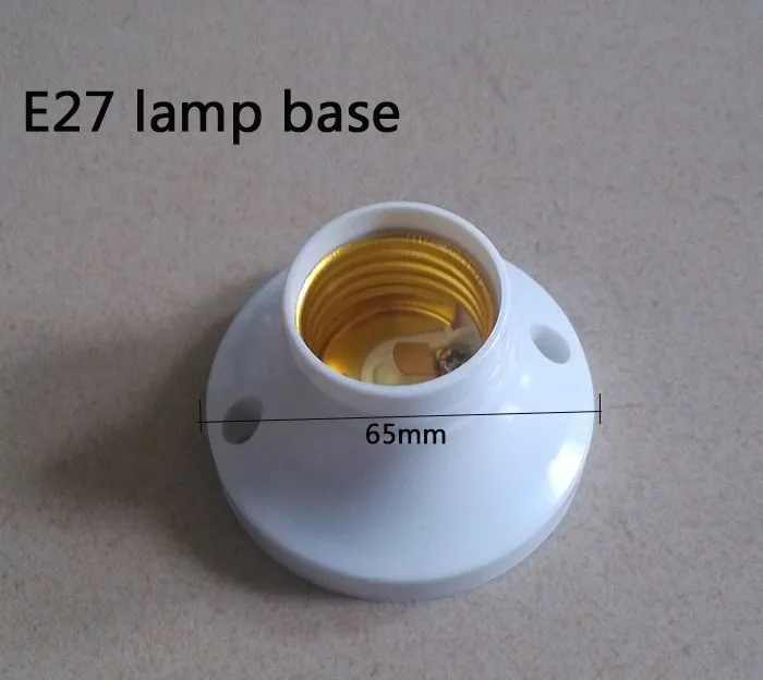 5 шт./лот Цоколи E27, круглые Цоколи E27, цвет и Iustre белый пластиковый держатель лампы, не более AC250V 60 Вт