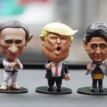 Забавный лидер, кукла, украшение, маленький Трамп, Путиным, кукла, Автомобильные украшения, интерьер, приборная панель, украшение автомобиля, аксессуары, подарок на день рождения