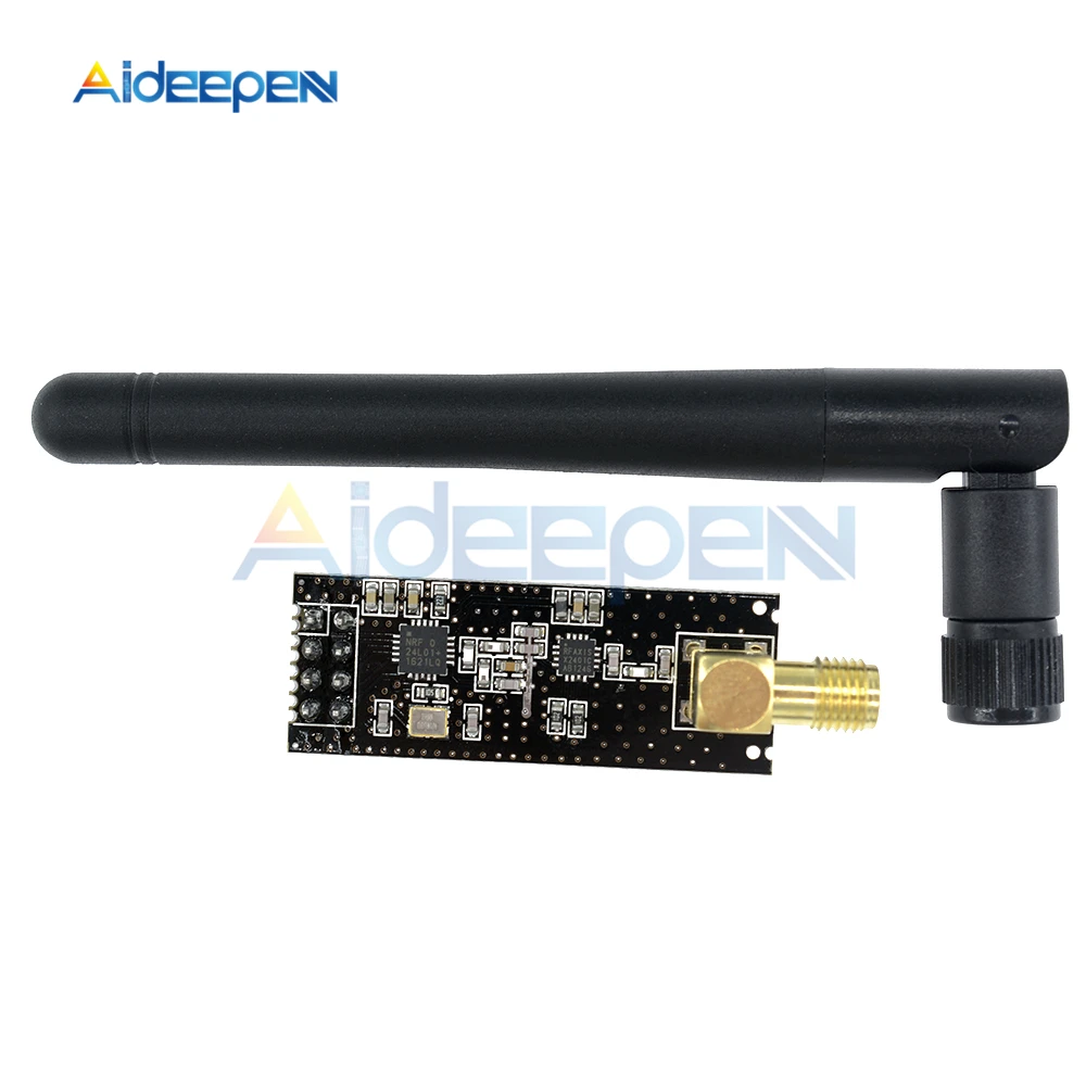 NRF24L01 + PA LNA модуль связи беспроводного приемопередатчика с антенной 2 4 ГГц 1000