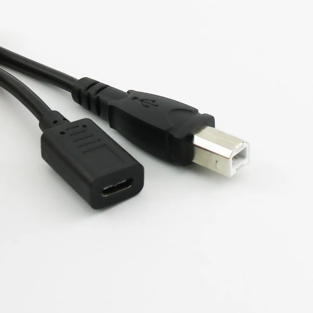 5x USB 3 1 Type C мама к 2 0 B папа штекер принтера сканер данных соединитель Адаптер