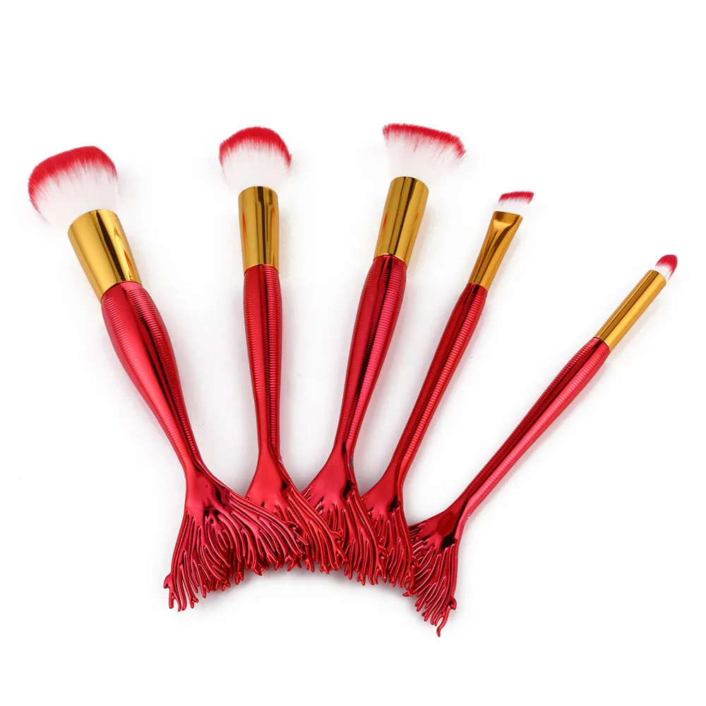 

MENOW Premiuim Makeup brush 5PCS Powder Makeup Brushes Set Foundation Eyeshadow Lip Blush Make Up Brush Kits