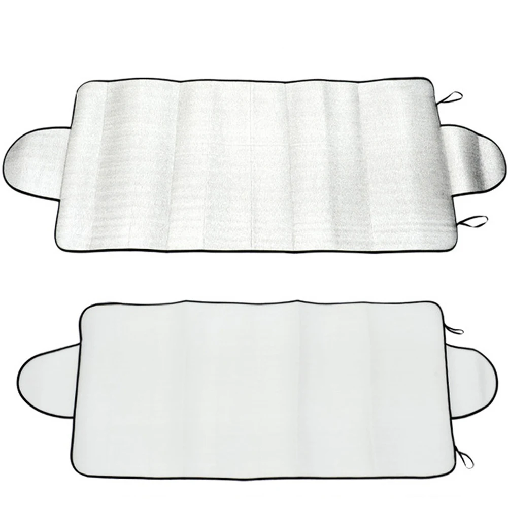 

70 * 192cm Two Folded Ears Car Covers Front Windscreen Cover Heat Sun Shade Anti Snow Frost Ice Shield Winter Dust Protector