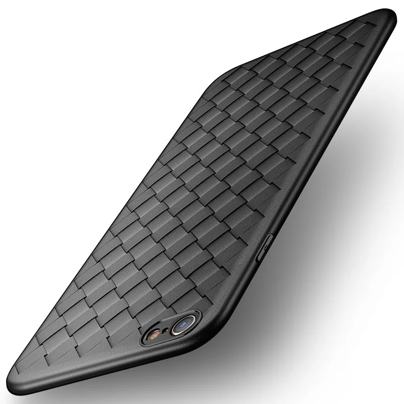 

Luxury Weave breathable Soft Silicon case For iphone 6 case iphone 7 case Full cover For iphone 6s 8 plus X XS MAX XR