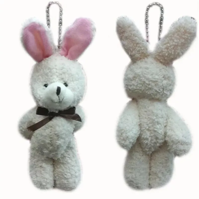 

100pieces/lot 13cm mini curly plush Joint of rabbit diy pendant Cartoon bouquet material