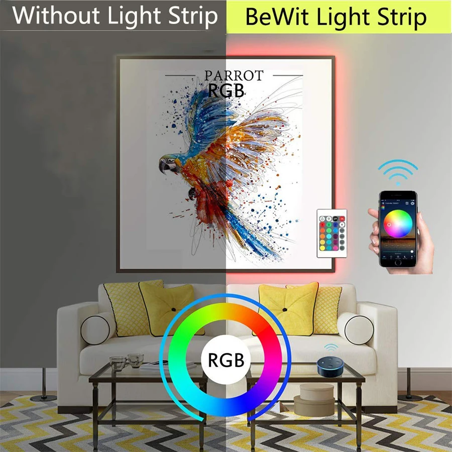 4,5 м RGB wifi светодиодный светильник 60 Светодиодный s/M светодиодная лента не Водонепроницаемая 2835 5050 DC12V гибкий светильник ing лента