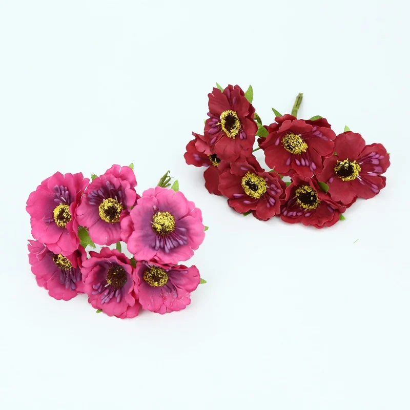 6 штук DIY рождественские подарки коробка конфет Скрапбукинг шелк вишня stamen