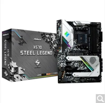 Материнская плата X570 steel Legend AMD X570 AM4 Socket DDR4 ATX