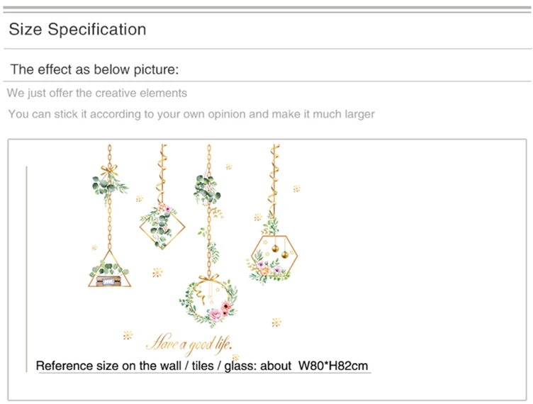 [SHIJUEHEZI] хлорфитум наклейки на стену ПВХ материал DIY настенные наклейки с цветами для гостиной спальни декоративные наклейки