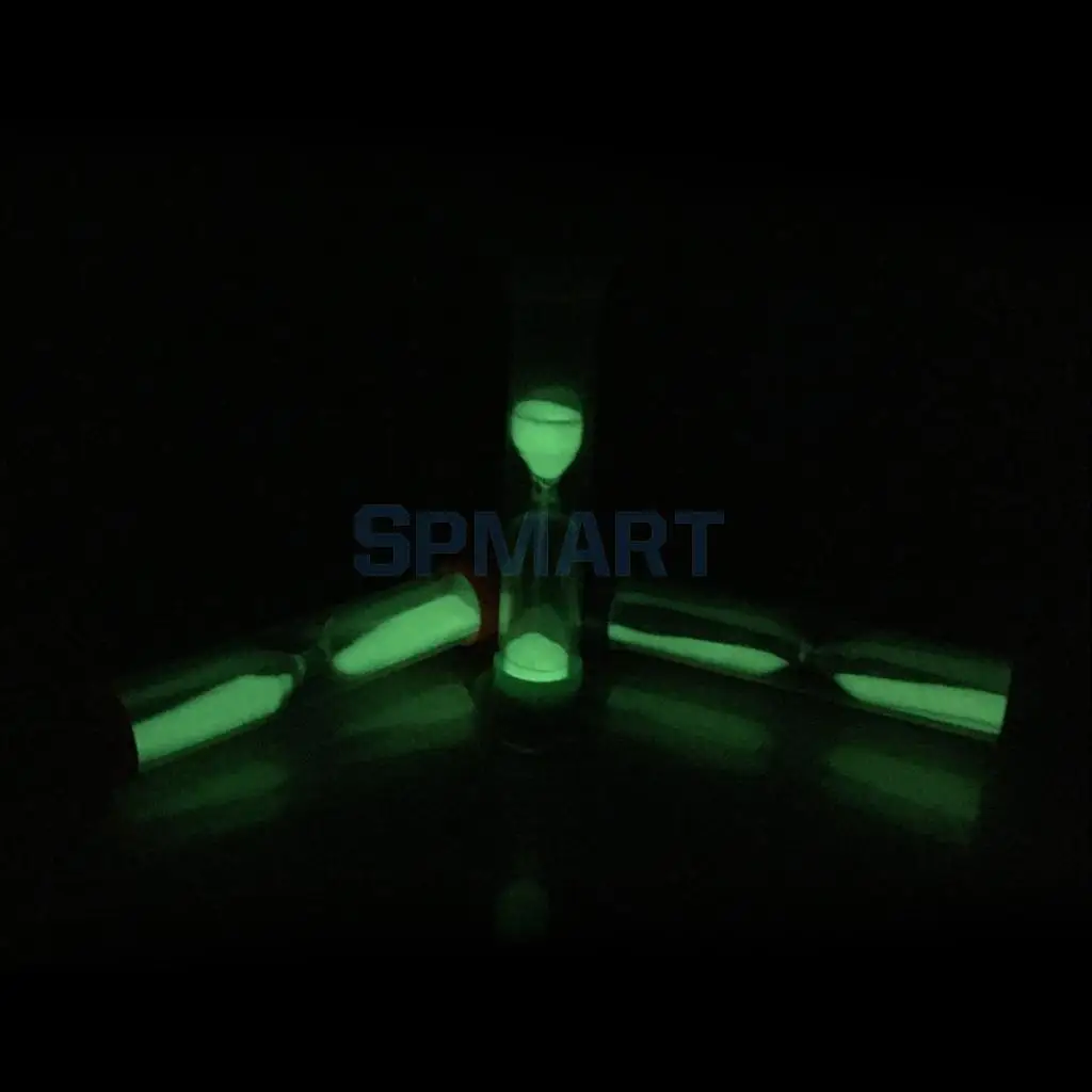 MagiDeal 1 Minute Plastic Sand Timer with Orange Frame Party Props Glow in The Dark for Home Office Desk Table Decoration Toy
