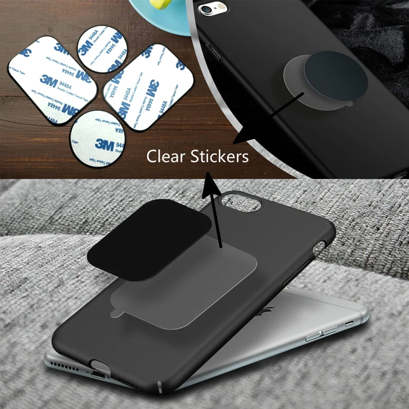 XMXCZKJ Holder Accessories Replacement Mount Metal Plate Kits with Adhesive for All Magnetic Car Mount Stand Cradle Cellphone