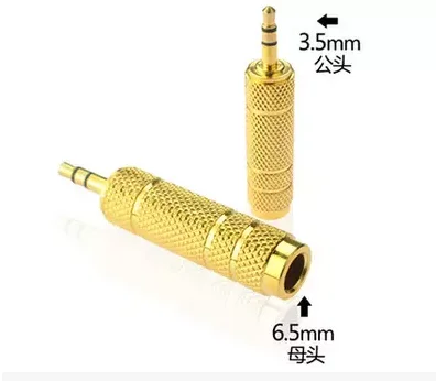 50PCS Gold Plated 3 5mm 1 8 Jack Plug to 6 35mm 1 4 Stereo Audio Headphone Converter Socket Adapter