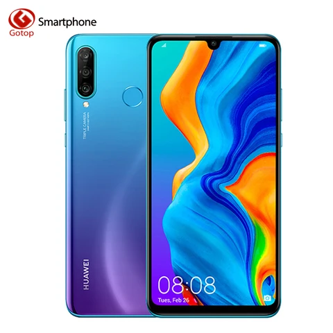 Global HUAWEI P30 Lite Nova Smartphone Kirin 710 Octa Core Android 9 0 FingerPrint 3340 mAh 6 15 inch 4 Cameras Cell Phone