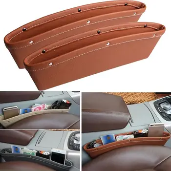 

1pc Car Seat Gap Filler Organizer Drop Catcher Pocket Between Seat And Console Car Side Stowing Holder For Phone Accessories