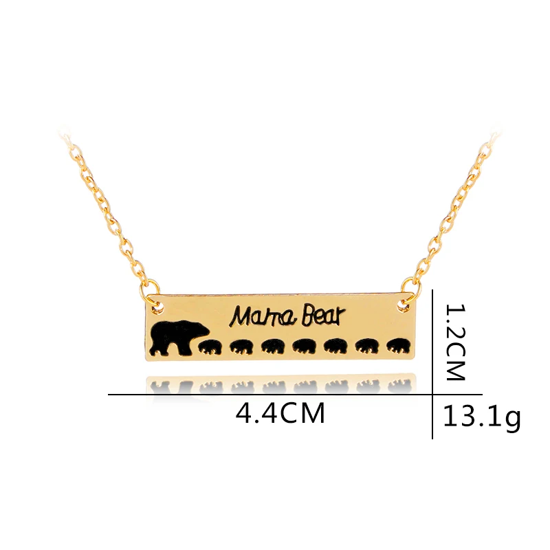 7 Cubs Mama Bear Necklace 1-7 Baby Bear 