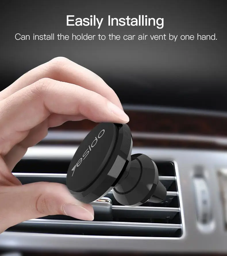 Universal Magnetic Car Air Vent Phone Holder Stand  (10)