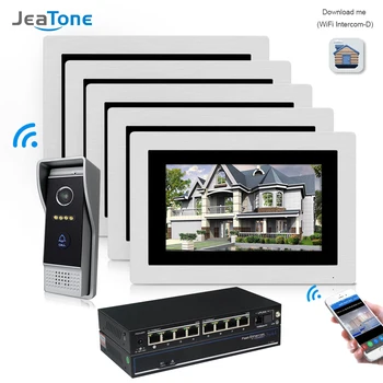 

7'' WIFI IP Video Door Phone Intercom Wireless Door Bell Home Apartment Access Control System Touch Screen Motion Detection 1-5