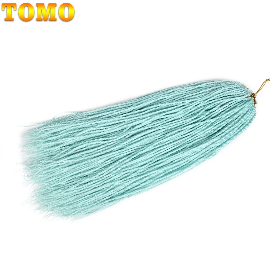 

TOMO Colored Senegalese Twist 24Inch Ombre Kanekelon Crochet Braids Hair Extensions 30Roots Synthetic Blonde Braiding Hair