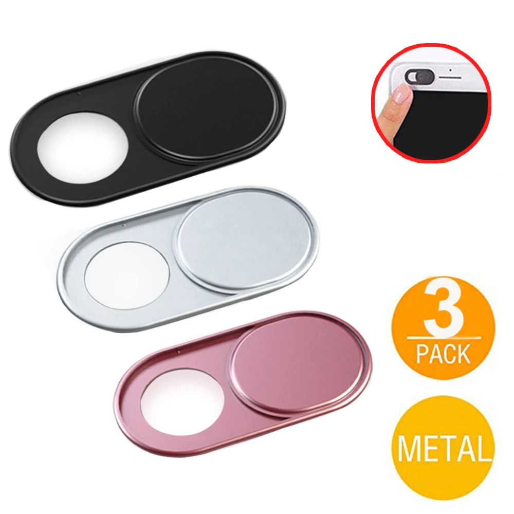 wide angle lens for phone Laptop Camera lens Webcam Cover Fisheye Slider Ultra Thin Metal Web Camera Sticker Shutter for MacBook Pro iMac PC iPad Tablet macro lens for mobile