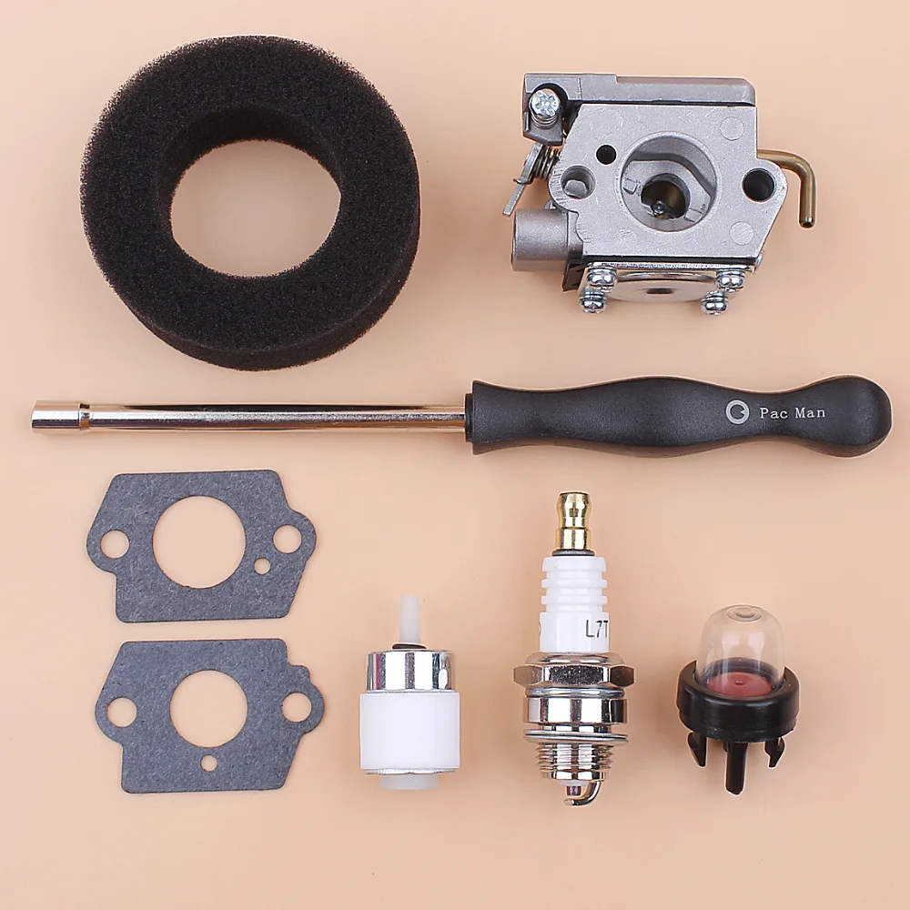 Carburetor Air Filter Gaskets Fuel Tool Kit For Walbro WT-682-1 WT-682 MTD 753-04408 Troy-Bilt TB10CS TB65SS Trimmer | Инструменты