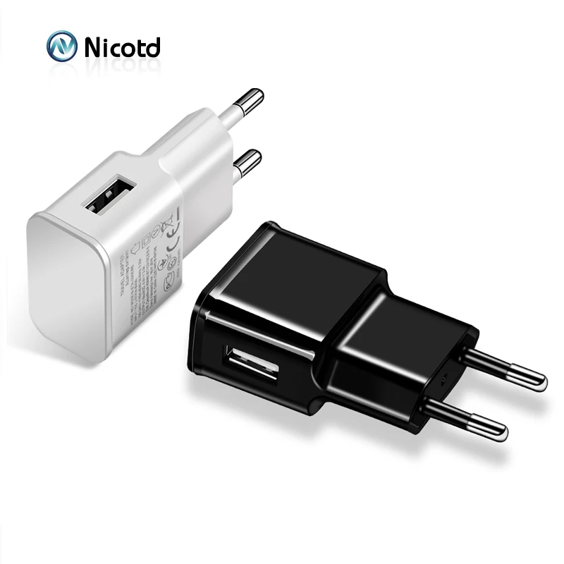 

Nicotd 5V 2A USB Charger EU Plug Fast Charging Travel Wall Mobile Phone Charger For Huawei 8C 8X Mate 20 Xiaomi Samsung S10 plus