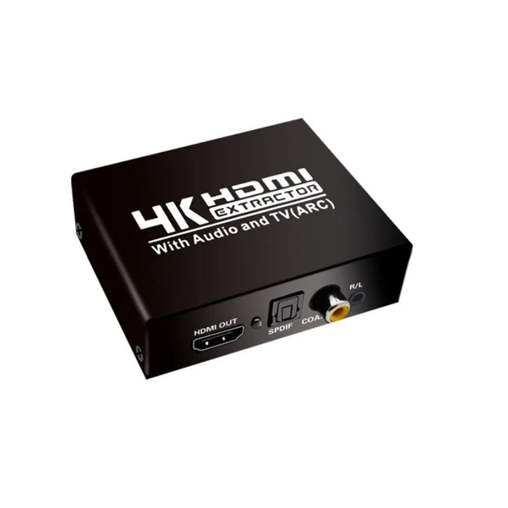 4K HDMI аудио экстрактор конвертер 5.1CH HDMI экстрактор с аудио и ТВ ARC цифро-аналоговый аудио экстрактор оптический коаксиальный