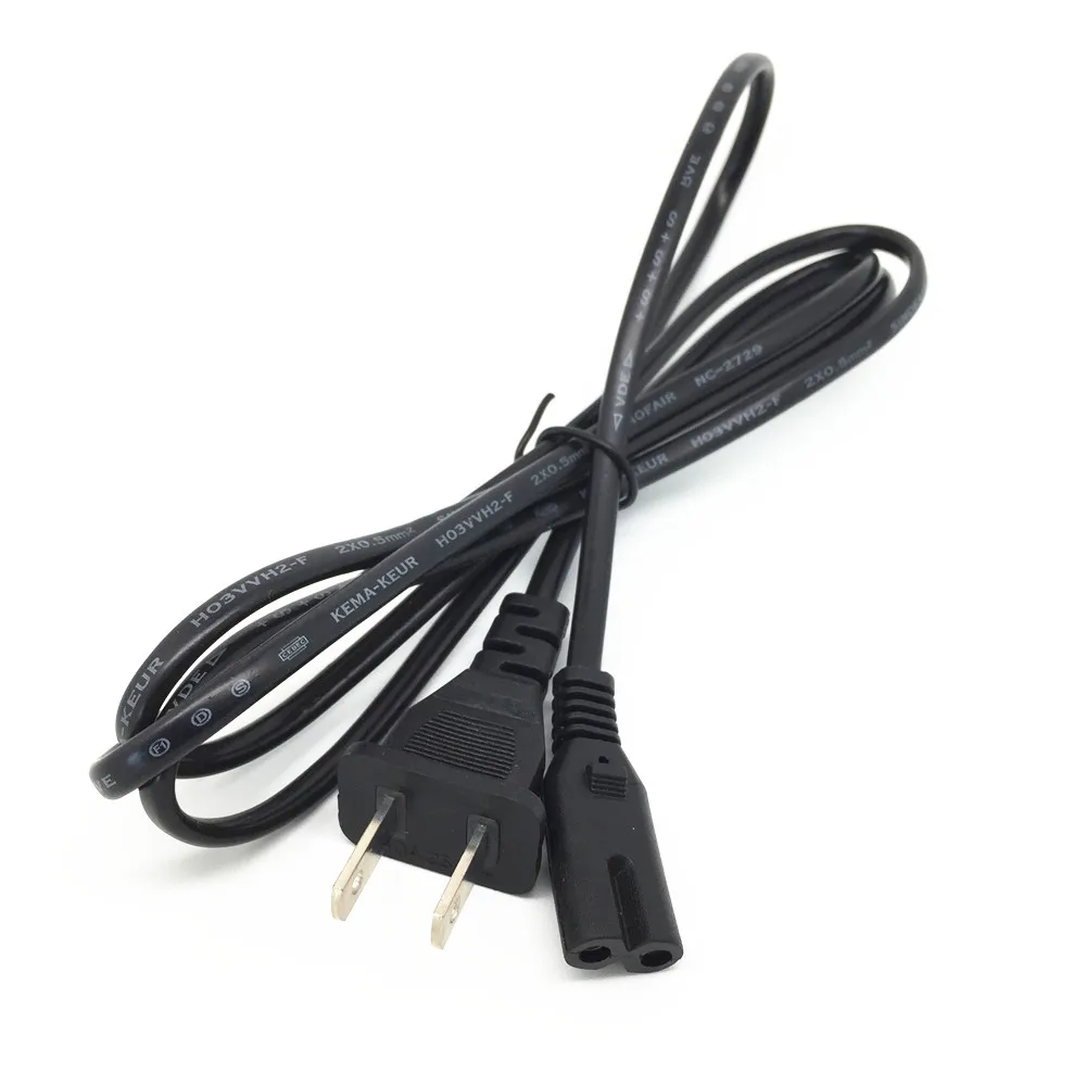 US /EU Plug 2 зубец Мощность шнур питания кабель для Sony Батарея Зарядное устройство AC