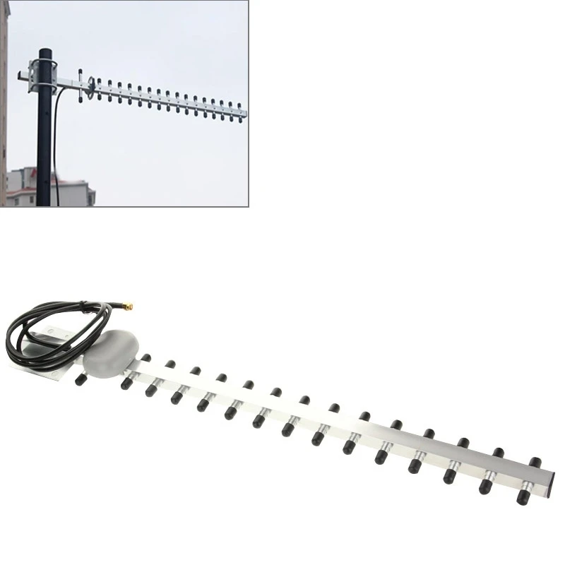 

New High Gain WiFi Antenna 15 unit Yagi Antenna 18dbI N-Female Plug 2G 3G 1710-2170mhz Yagi outdoor Antenna for Booster Repeater