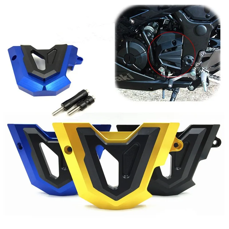 

CNC Motorcycle Left Engine Front Sprocket Chain Guard Cover Protection For Kawasaki Ninja 250 / Z250 EX250 300 EX300 2013-2015