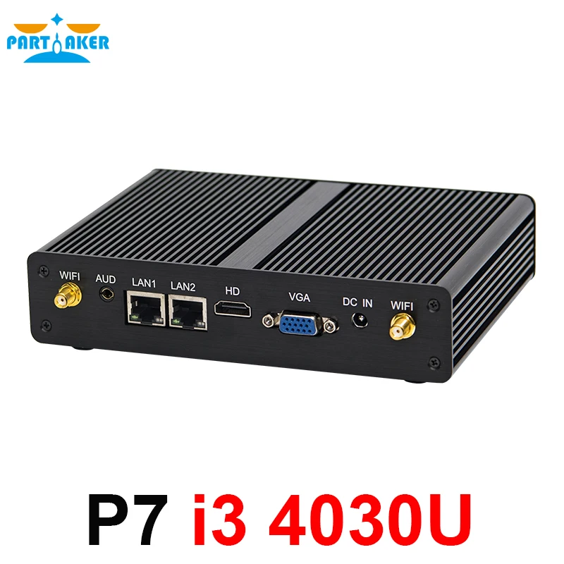 Мини ПК parмягкий Windows Intel Core i3 4030U без вентилятора|Мини ПК| |