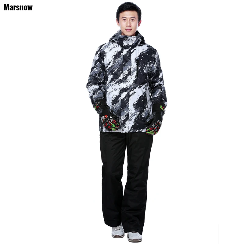 

Marsnow Snowboard jacket and pants Male 2018 Waterproof Breathable Thicken Warm Snow Sets Sportswear Sport Winter Ski Suit Men