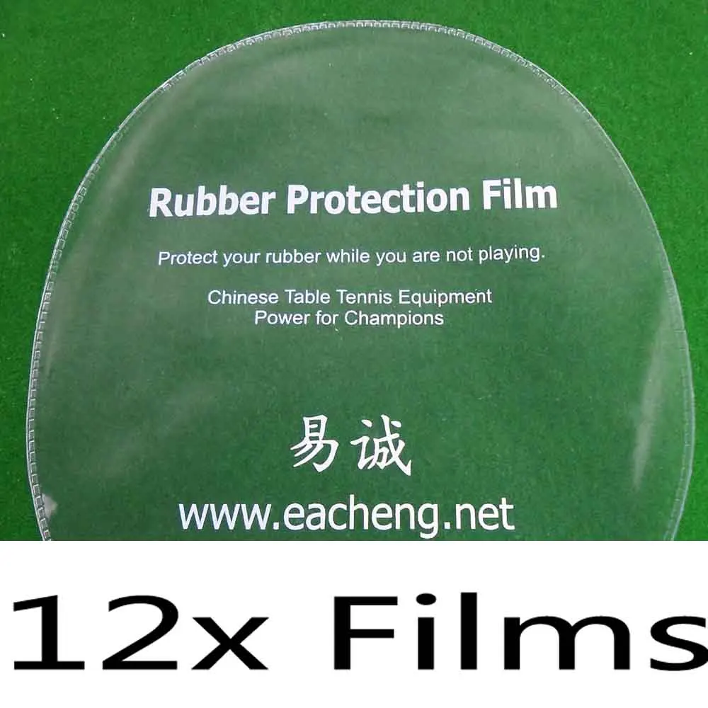 Eacheng Table Tennis Rubber Protection Film for Ping Pong Table Tennis Racket - Цвет: 12x Films