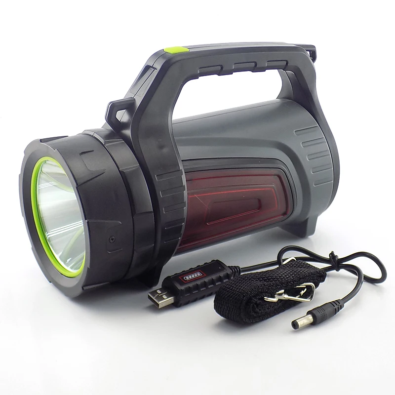 Super bright USB LED hand flashlight light lamp Search Rechargeable torches lanterna Powerful lampe de poche long range Camping