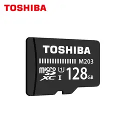 Оригинальный TOSHIBA M203 Micro SD карты UHS-I 16 GB 32 GB MicroSDHC 64 GB 128 GB MicroSDXC Flash карты памяти U1 Class10 полный карта HD TF