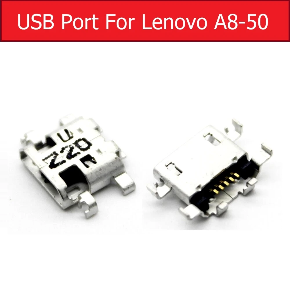 usb connectors for LENOVO A8-50 A5500 A5500H 8 TABLET charging port Lysee Mobile Phone Flex Cables Color: 5pcs 