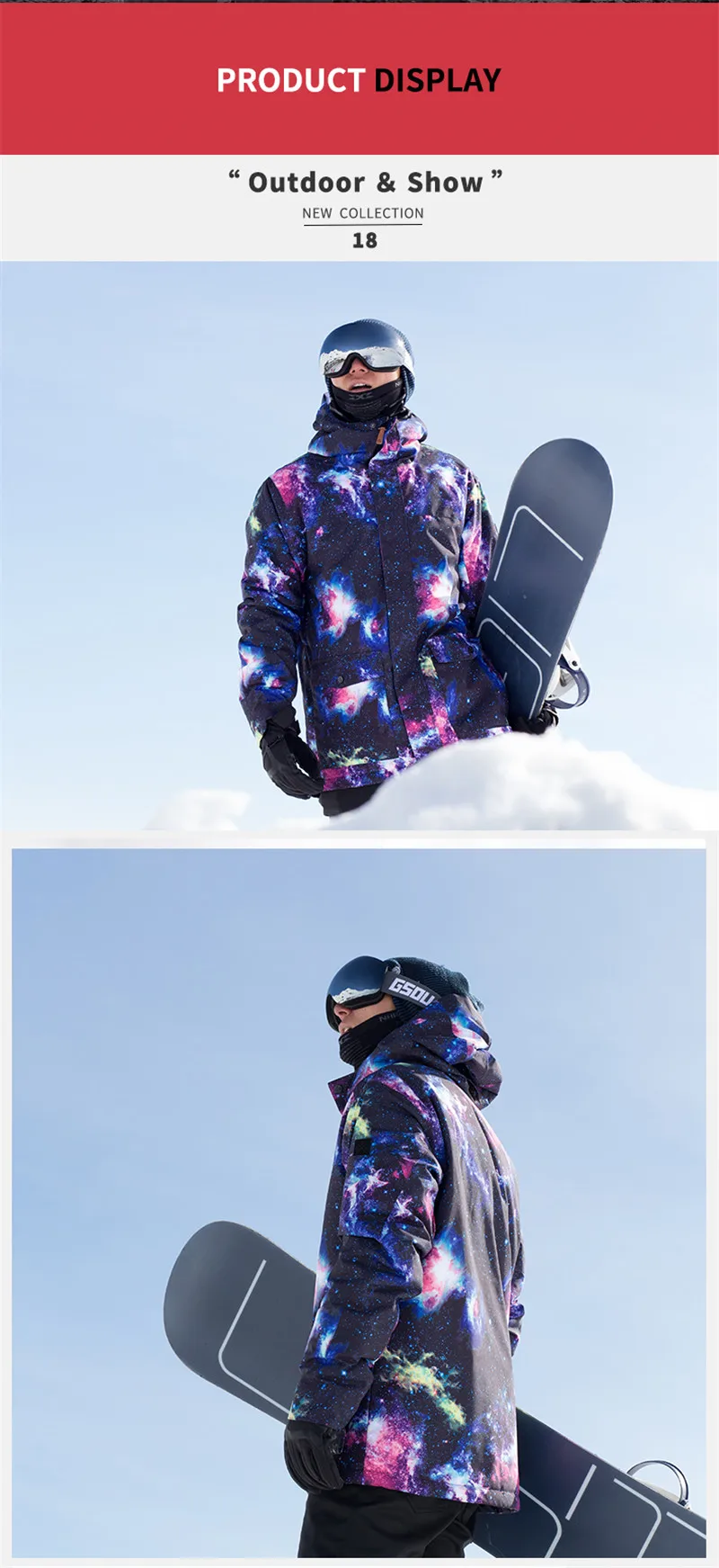 Мужская куртка для катания на лыжах, водонепроницаемая, дышащая, водонепроницаемая, Снежная куртка для катания на лыжах и сноуборде, теплая Мужская ветрозащитная куртка