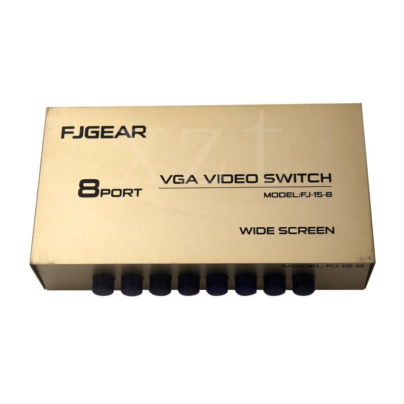 Newest 8 Port VGA SVGA Switch Box 8 Input 1 Output VGA Monitor Share Switch For Computer TV Box 1pcs vga switcher