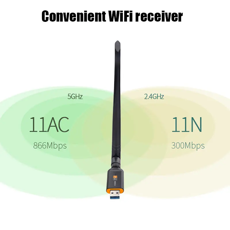 Беспроводной адаптер Wi-Fi LAN адаптер беспроводная сетевая карта 1200 Мбит/с сетевые карты мини ноутбук ПК 802.11b/N/G/Ac