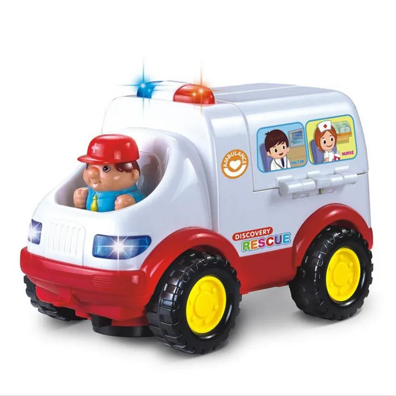 Ambulance Rescue Vehicle with Various Medical Equipment, Lights Music and Medical Sounds Driver and Patient Toy Set For Kids Children (7)