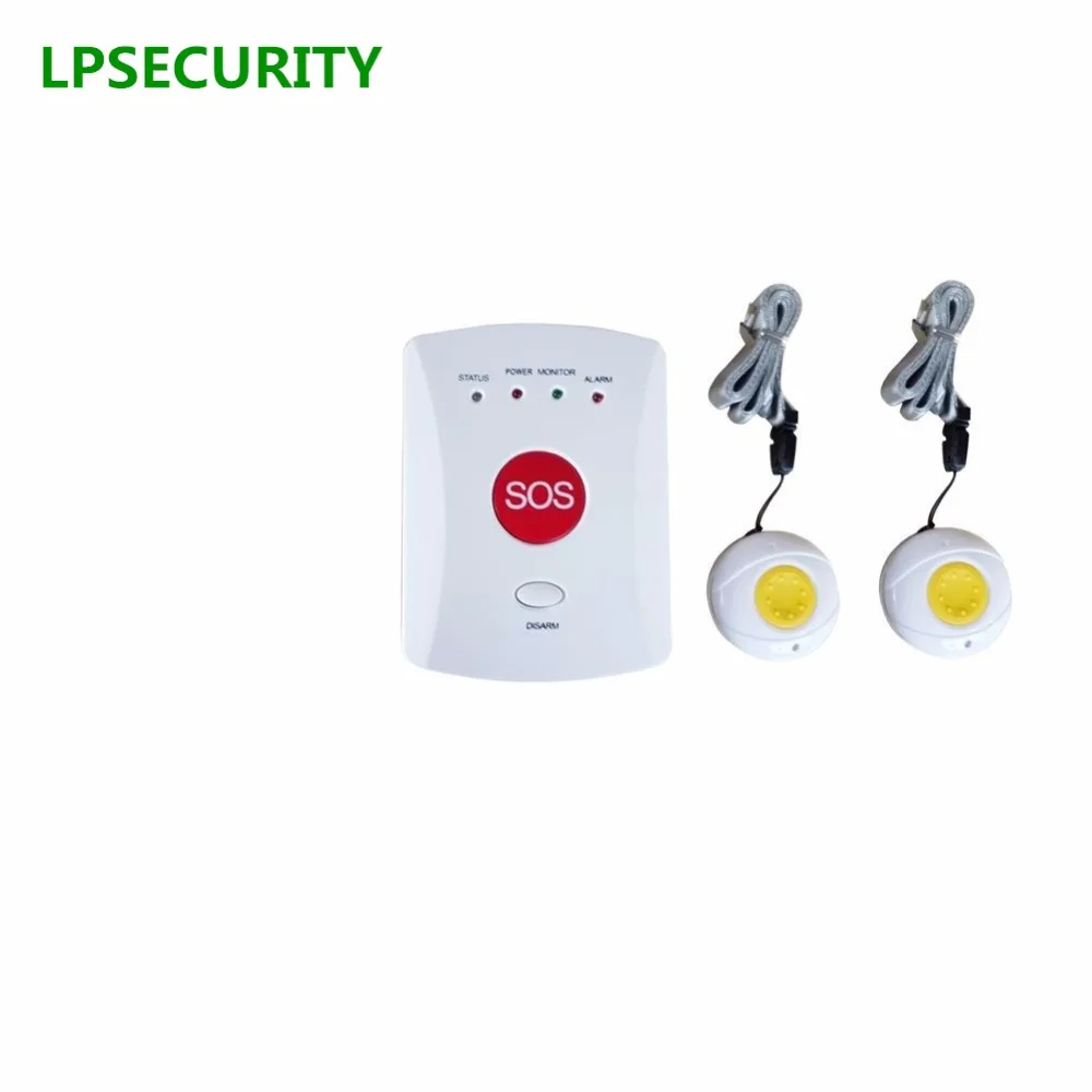 LPSECURITY SOS сигнализация беспроводной GSM сигнализация Домашняя безопасность пожилых людей помощник от 1 до 8 с аварийной кнопки тревоги